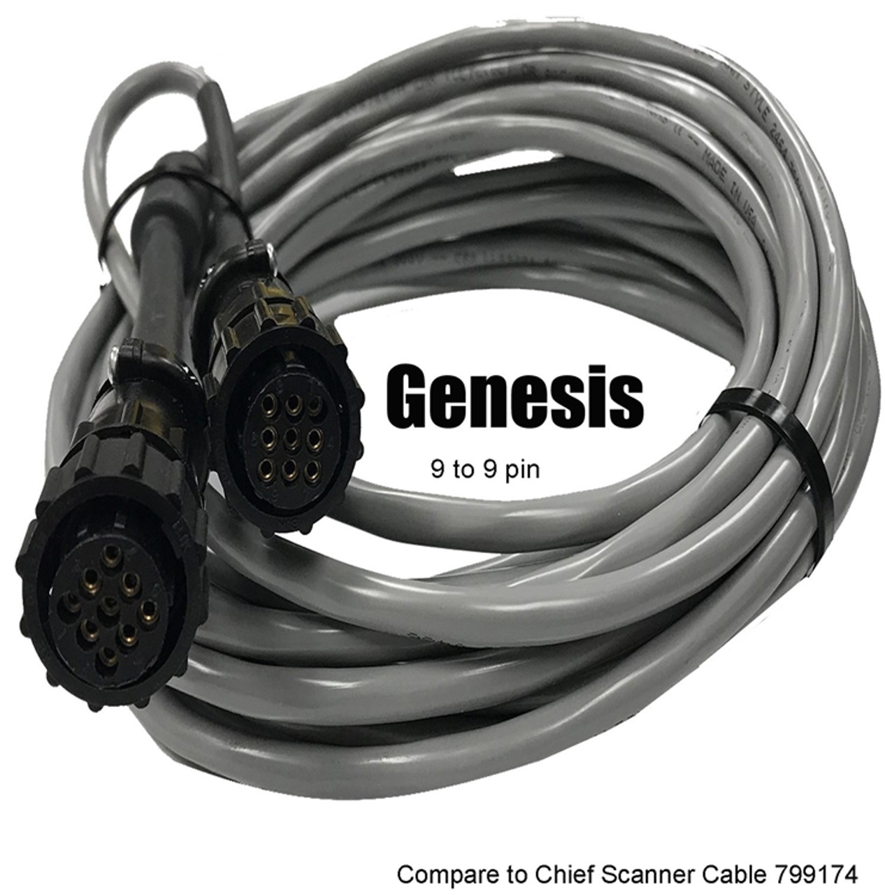 Replacement Chief Genesis Laser Scanner Cable - 9 to 9 Pin