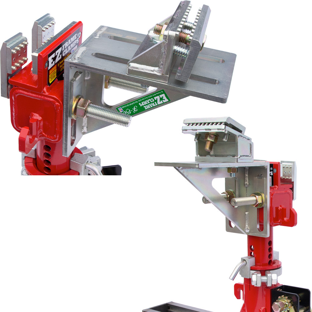 Combination photo EZ Frame Clamp F150 Series Cab Anchoring