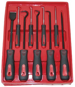 ATD Tools 8424 9 Pc. Scraper, Hook and Pick Set