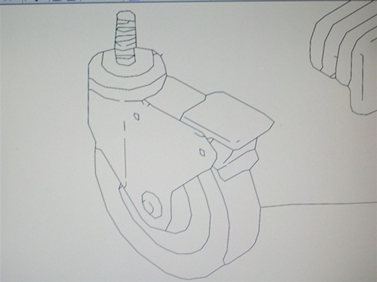 Trisk 410044 (S0065) Replacement Rear 5" Caster with Brake