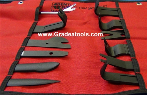 DentFix 620TPS 12pc Trim Panel Scraper Pouch Set