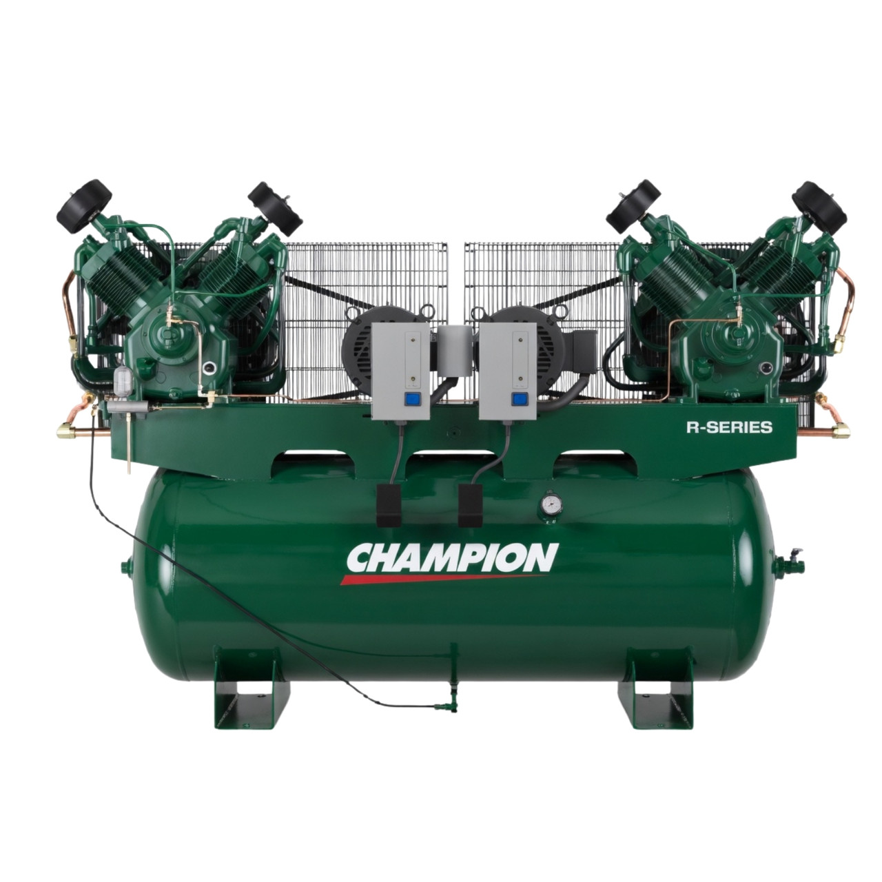 Champion HR15Df-24 15 HP 240gal Horizontal Tank Duplex Air Compressor