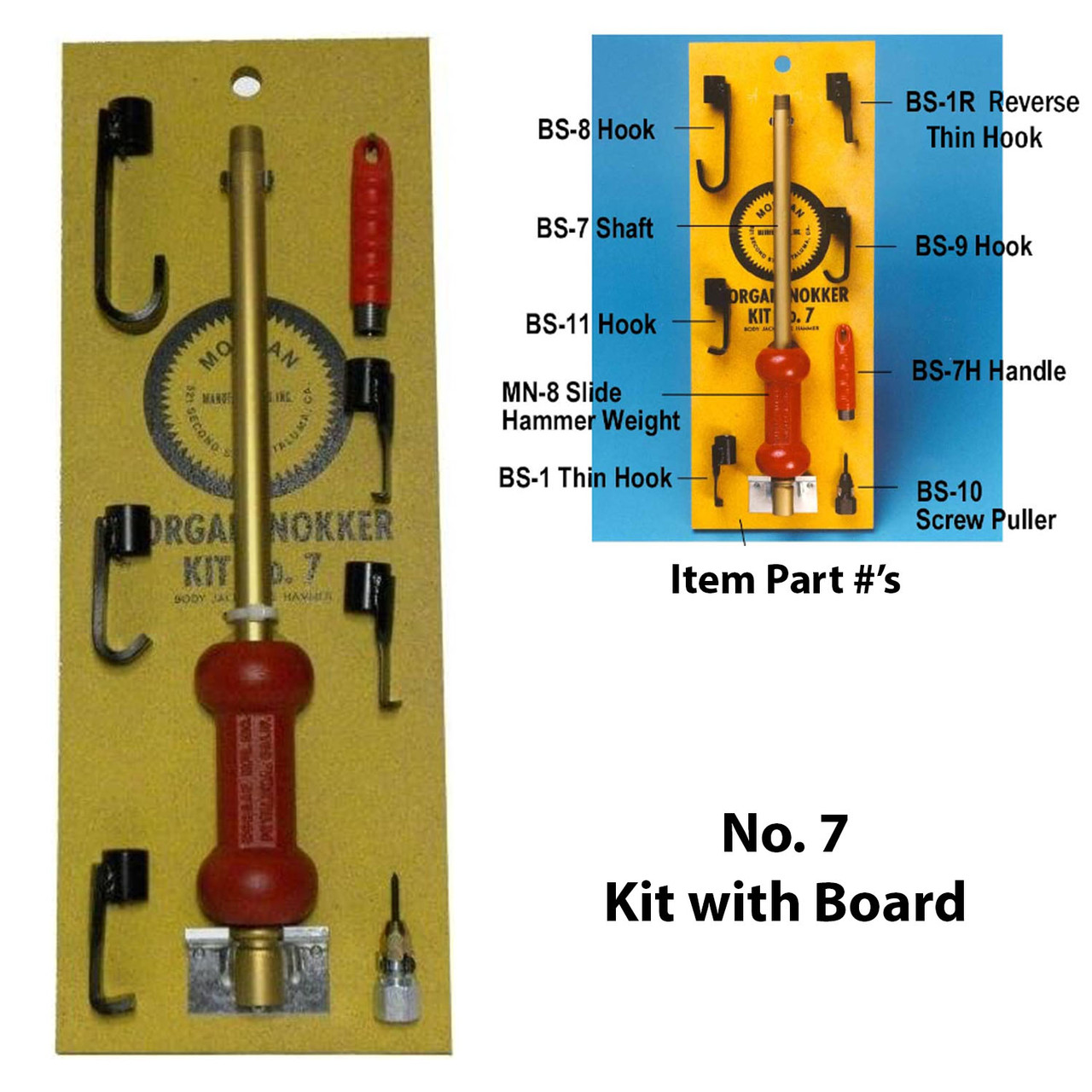 Morgan No. 7 Nokker Kit Mounted On Board