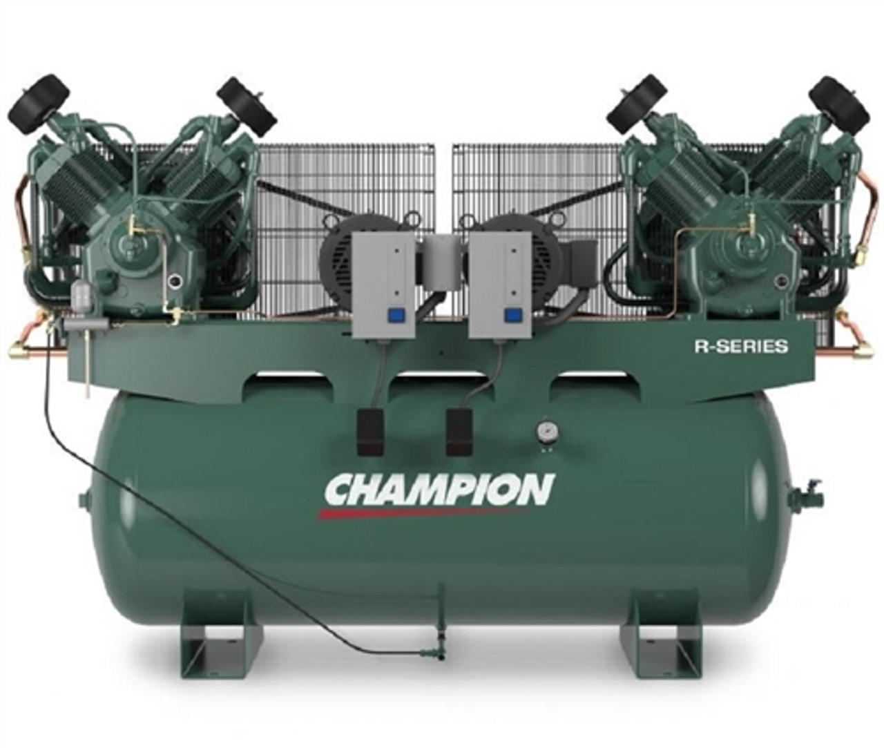 Champion HR5D-8 5 HP 80gal Horizontal Tank Duplex Air Compressor