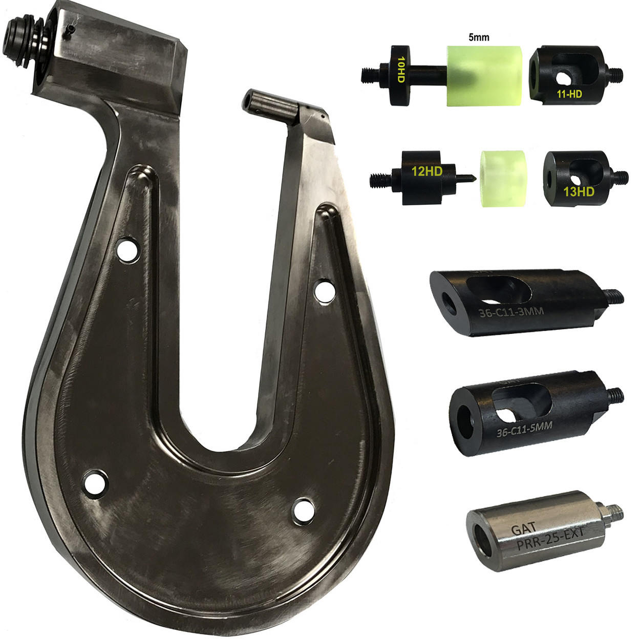 attachments for Long Reach 8.5" C-ARM attachment for SPR-12 aluminum self piercing rivet gun B