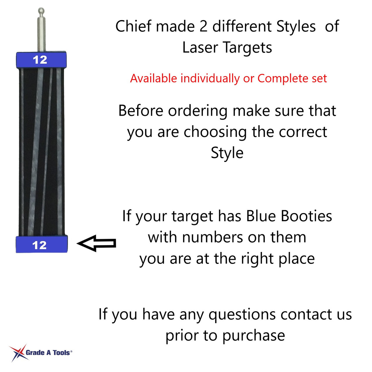 How to Identify your Chief Laser measuring System Pendants - Stems