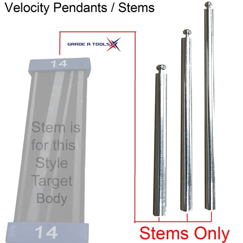 Chief Laser measuring System Pendants / Stems - View of types