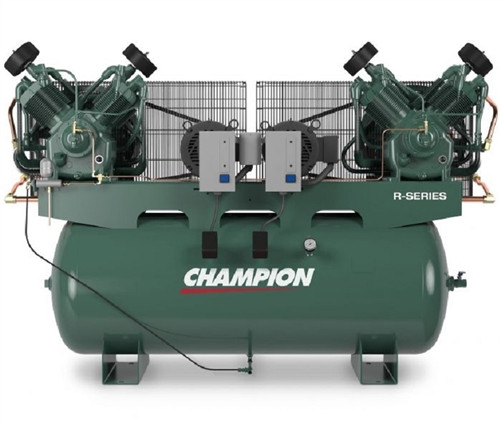 Champion HR7DF-24 7.5 HP 240gal Horizontal Tank Duplex Air Compressor