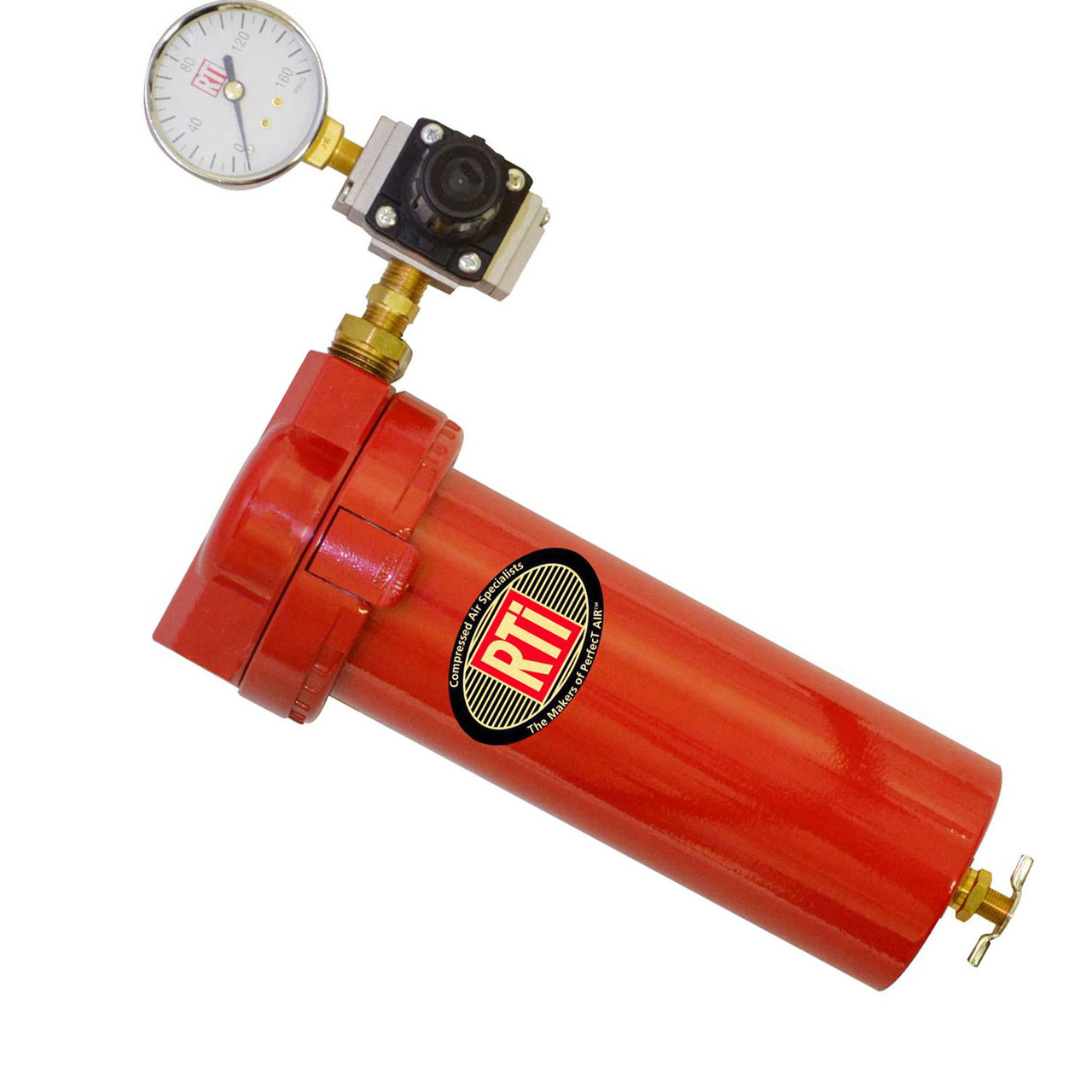 Reading Technologies Inc 6950B Stealth 1/2"  1/4" Regulated Outlet, Gauge with Bracket a