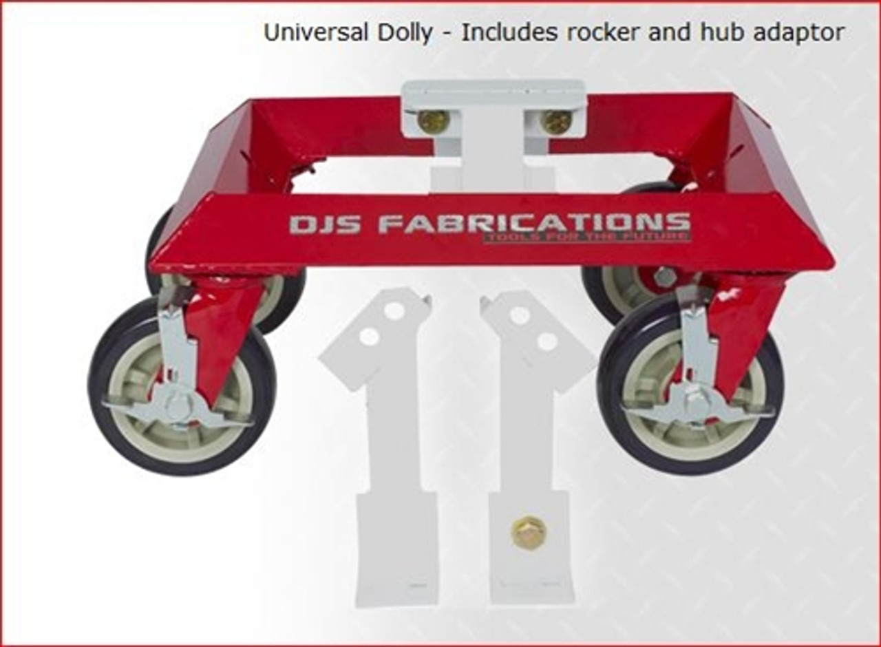 DJS Fabrications 00115-4 Mobile Dolly Station with 4 DJS-00102 Dollies