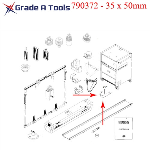 Chief Genesis Extended Side Hole Clip 35mm X 50mm - 790372