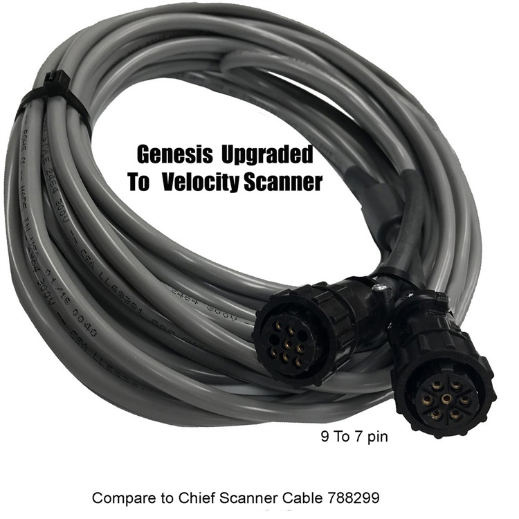 Replacement Chief Genesis Scanner cable - Upgrade to Velocity Scanner 9-7 Pin