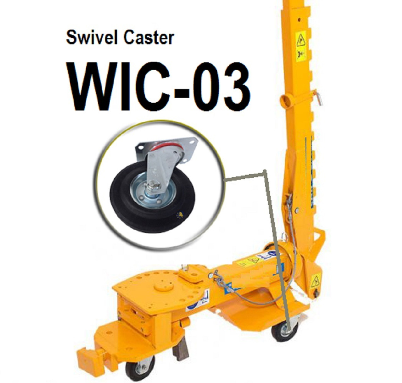 Car O Liner Pull Tower casters, Swivel Front Caster Draw aligner, Frame machine tower caster  1D