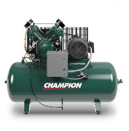 Champion HR15F-12 15 HP 120gal Horizontal Tank Simplex Air Compressor