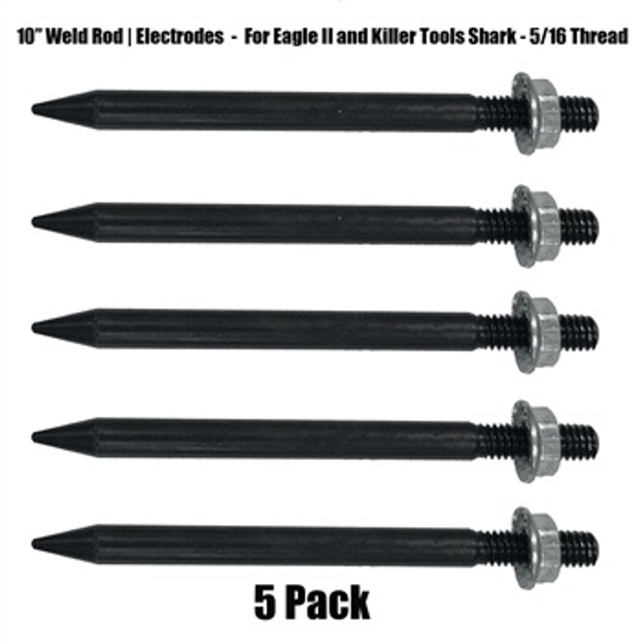 Weld Rod, Electrode 10" 5 Pack - Eagle II & Killer Tools Shark
