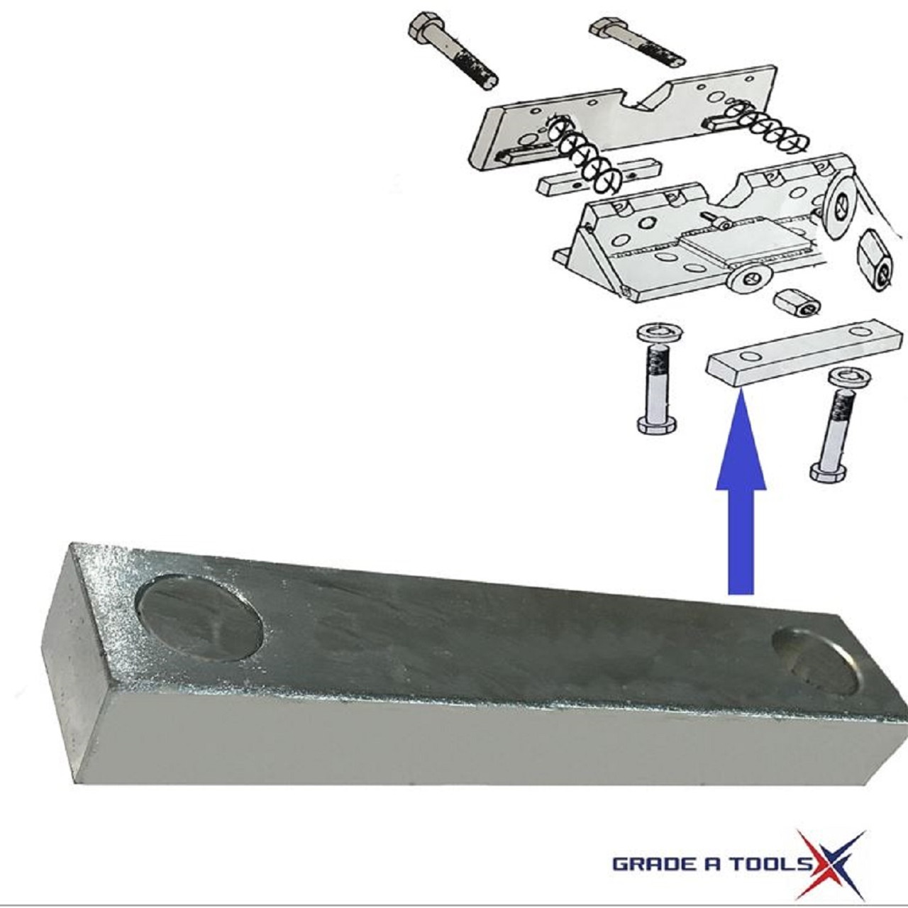 Car o Liner Bolt Mount Plate works with frame machine Anchoring packages - 20mm bb