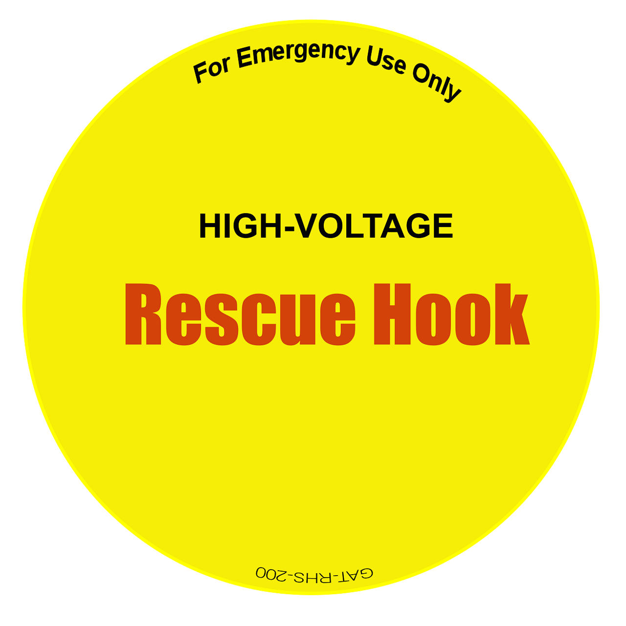 Insulated Rescue Hook For Electric Vehicle Repairs - 4-1/2 Foot