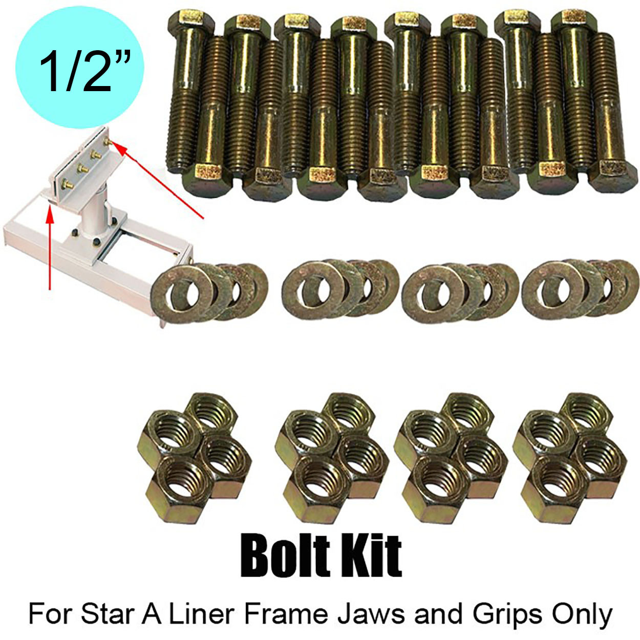 Star-A-Liner Pinch Weld Clamp Bolt Kit