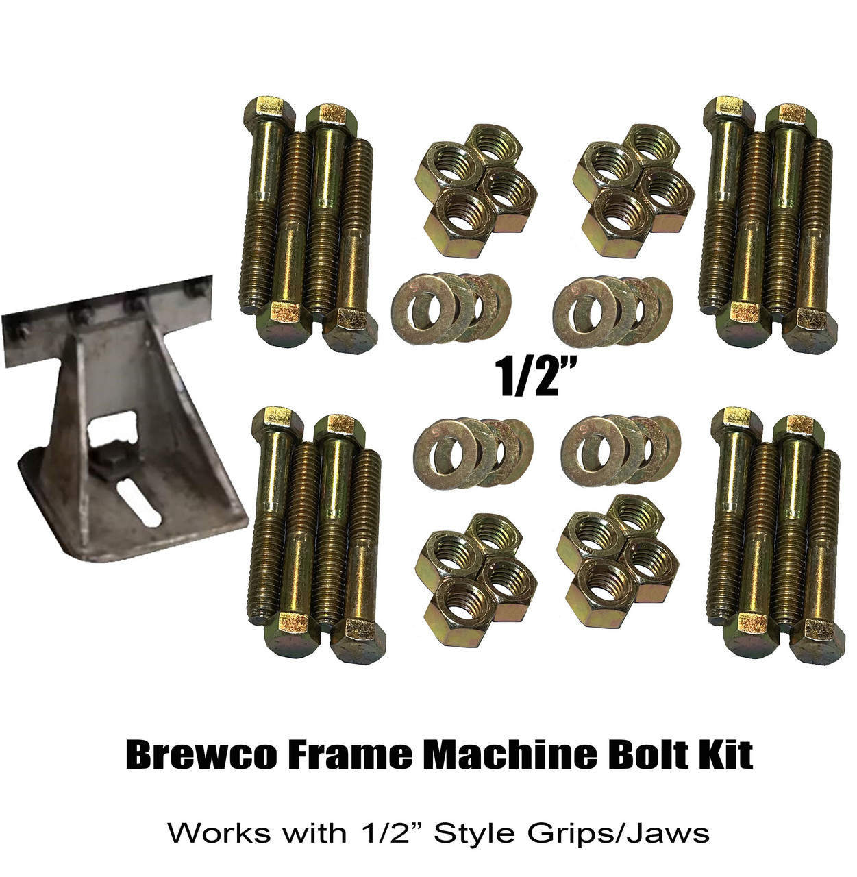 Brewco Executive 360 Pinch Weld Clamp Bolt Kit 1/2"