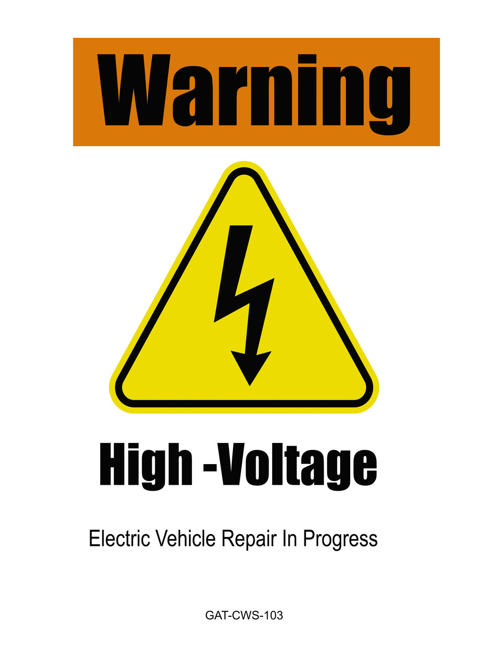 electric vehicle sign