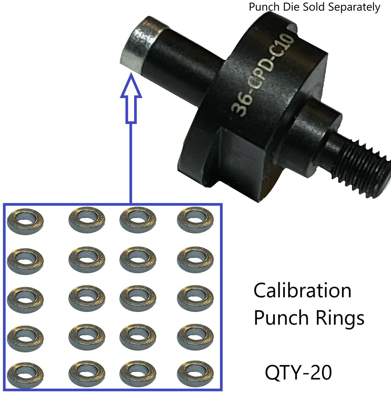Flow Form Rivet Calibration Punch Rings for SPR-12 Rivet Gun