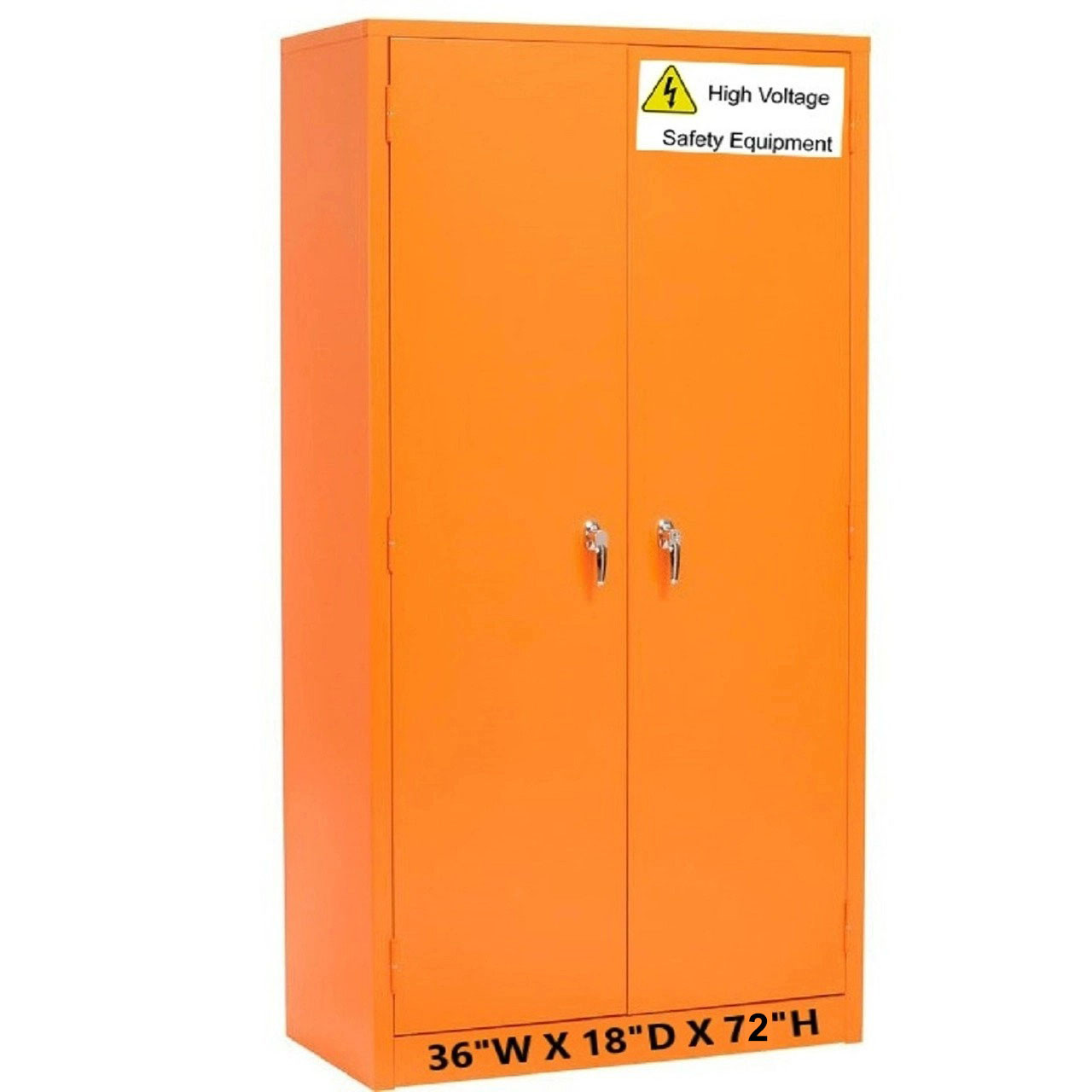 Orange Steel (EV) Electric vehicle safety Equipment Storage cabinet