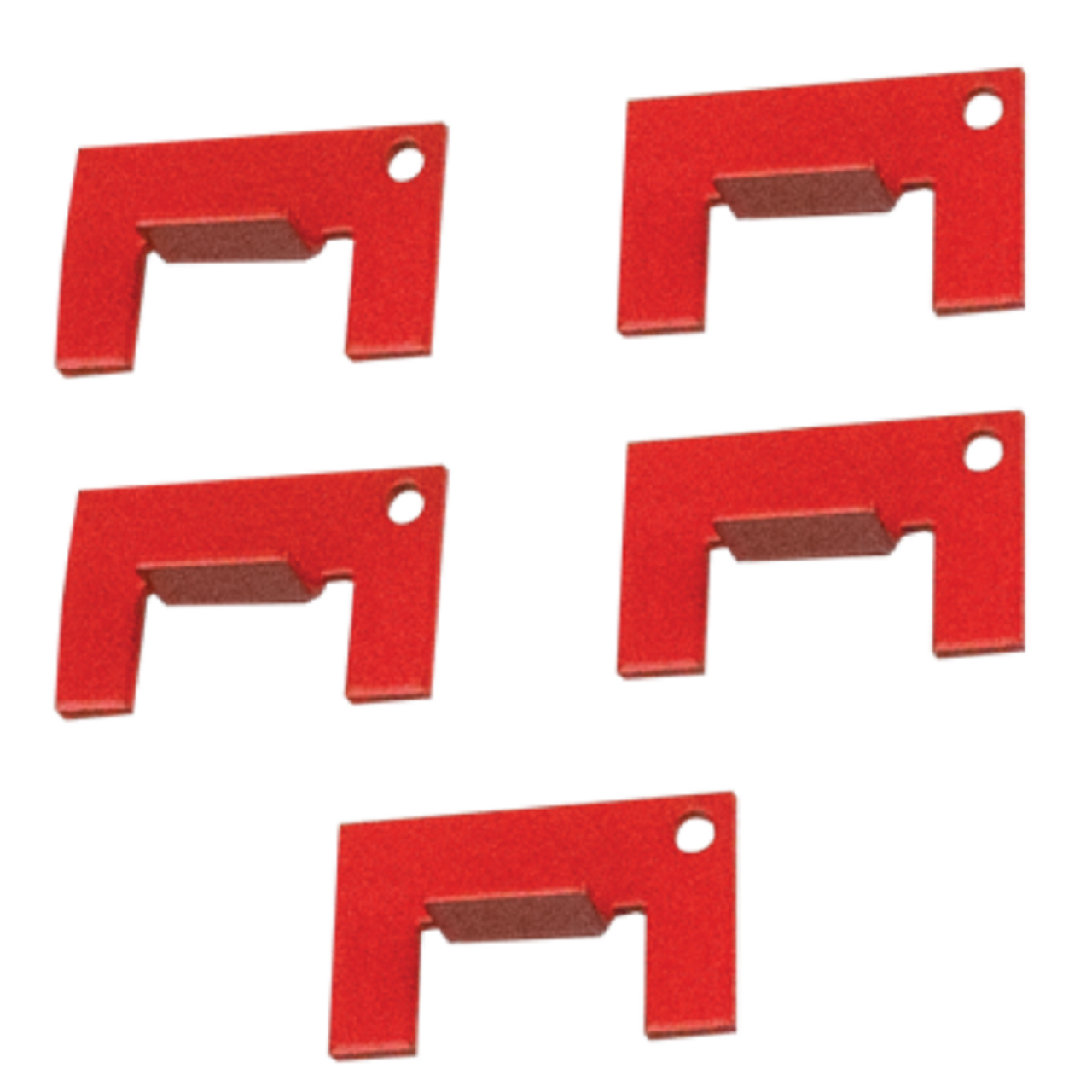 Dent Fix EZ TAB 5pc Plastic Tabs - Red 5/8"