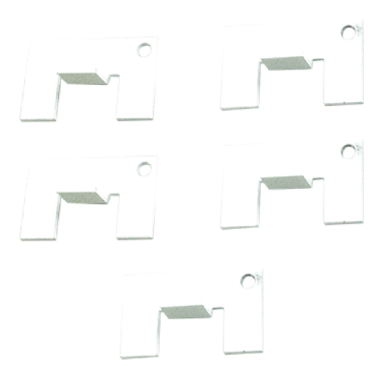 Dent Fix EZ TAB 5pc Plastic Tabs - White 1/2"