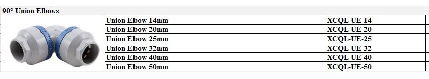Champion 90 Union Elbow Connector Adapter 211