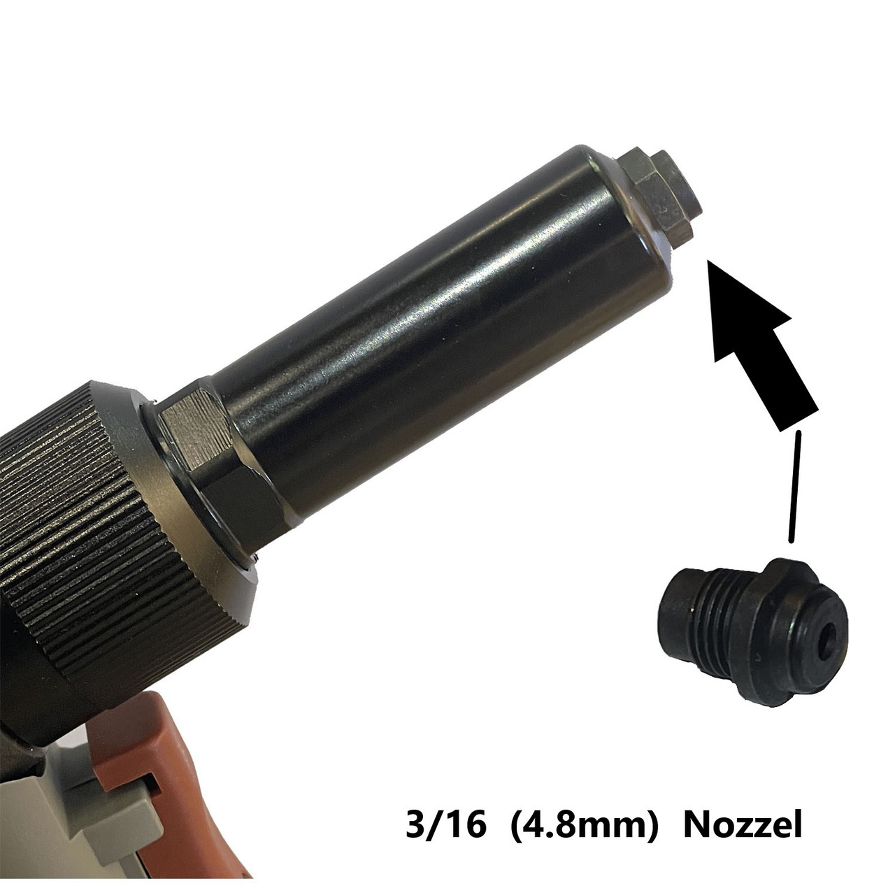 Nozzle 4.8 Flat - for BRG-300 Blind Rivet Gun z