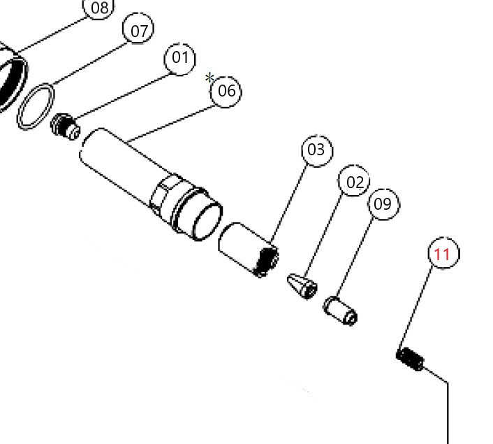 Jaw pusher spring - for BRG-300 Blind Rivet Gun A