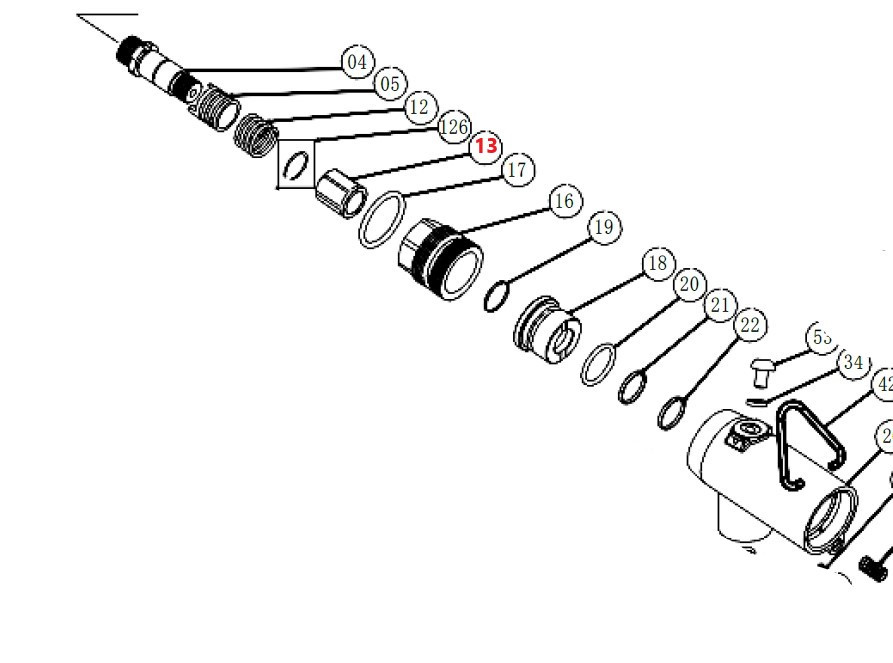 Nut - for BRG-300 Blind Rivet Gun -2