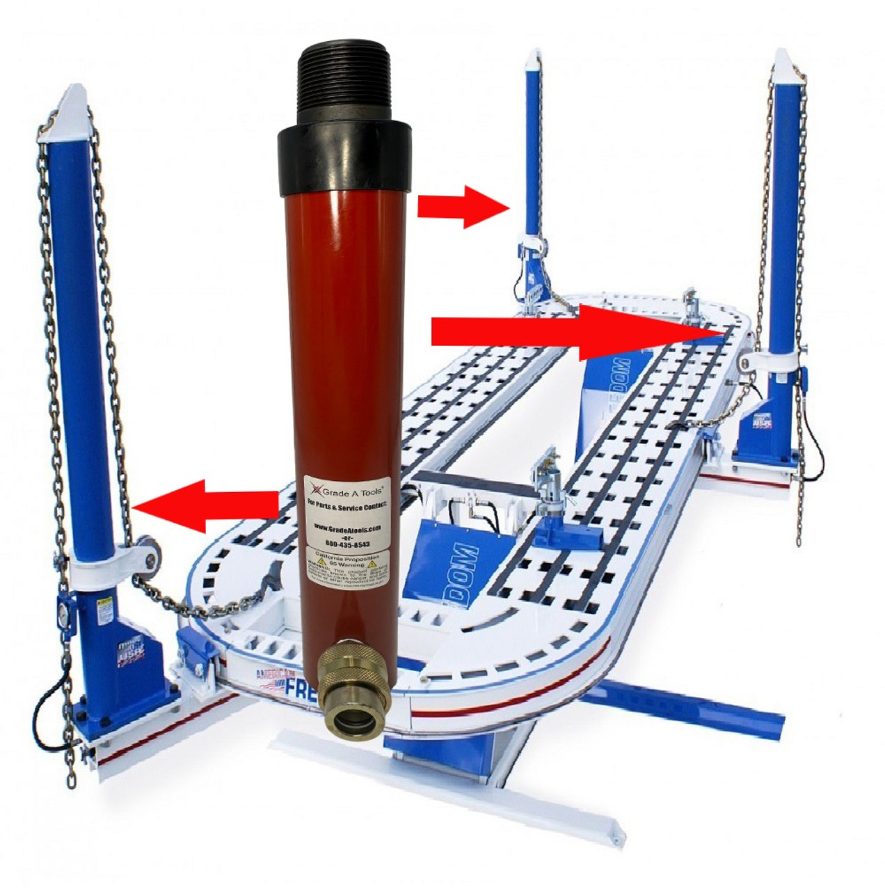 American Freedom Frame Machine Tower Ram Cylinder C