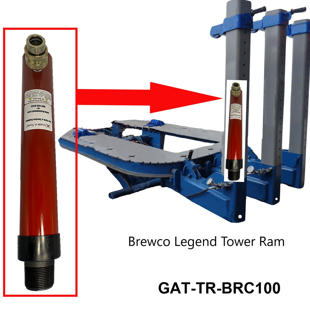 Brewco  Frame Machine Tower Ram - Legend's, Max, Body builder, 360 & Executive  Cylinder G