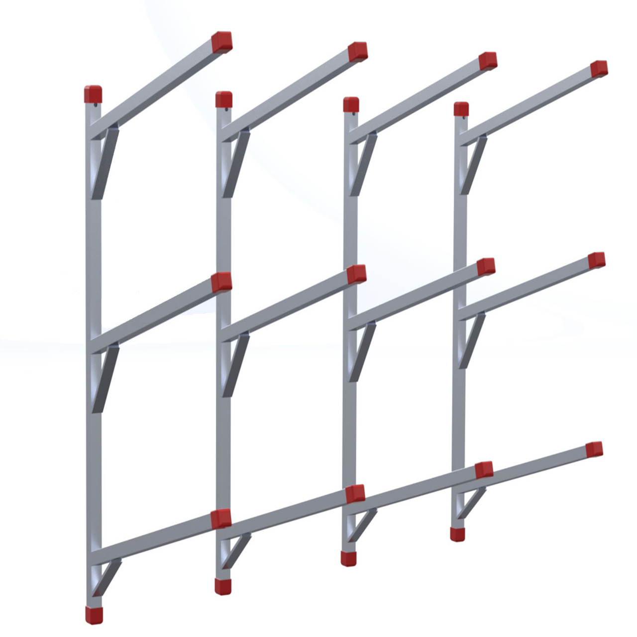 Bumper Rack - Extra Duty - Wall Mount - 24" Arms A