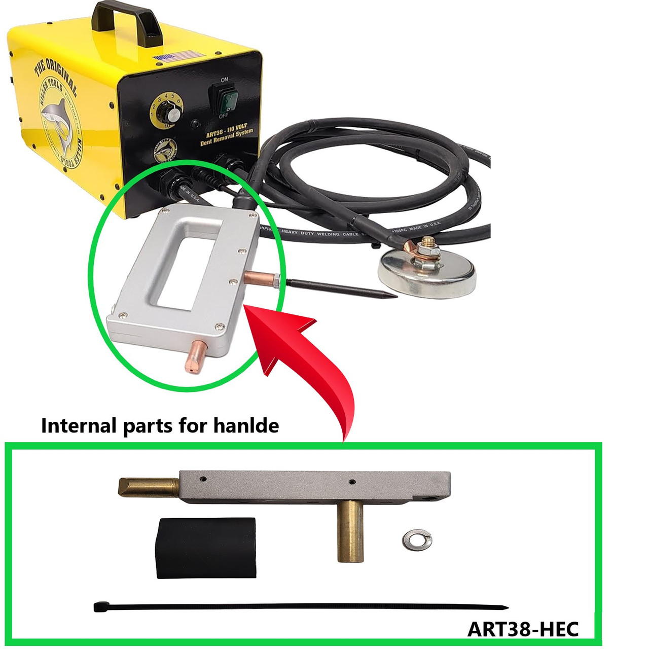 Welding Handle Electrode Kit  for -  Killer tools ART38 Dent Puller C