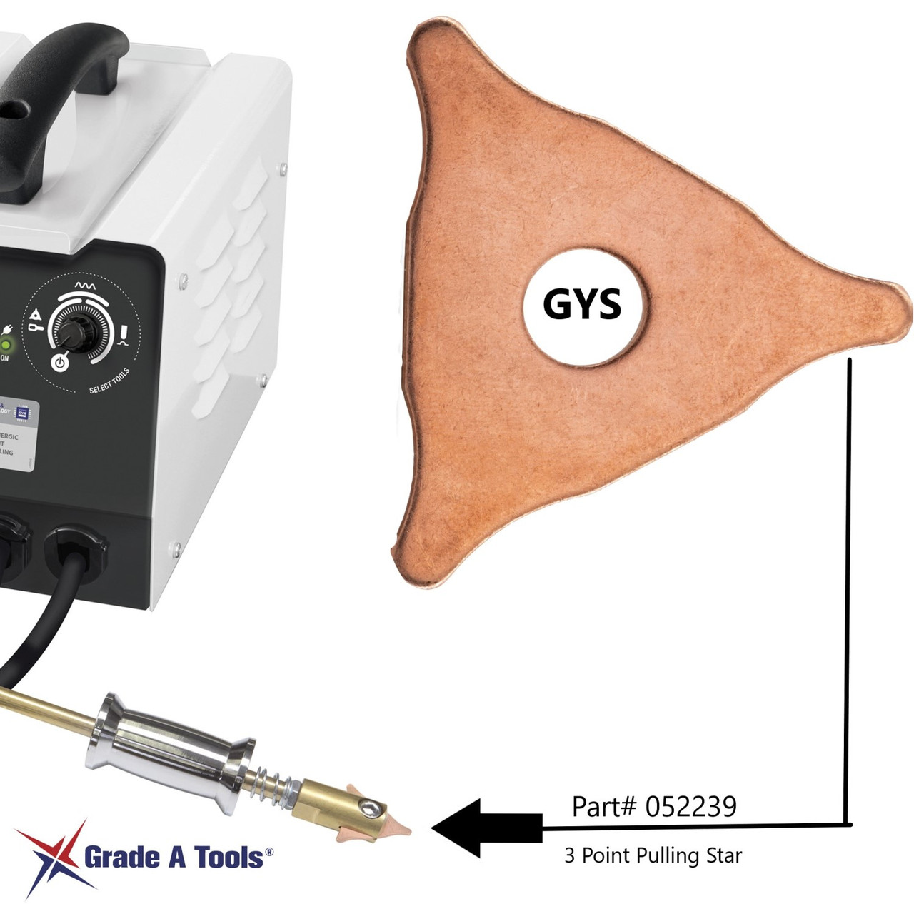 Dent Pulling Stars - Electrodes for GYS Dent Pullers 052239 B