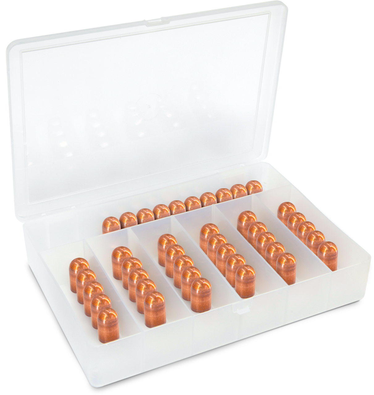 Box of 40 Round Type F Spot weld Caps - For Chief & GYS Spot welders C