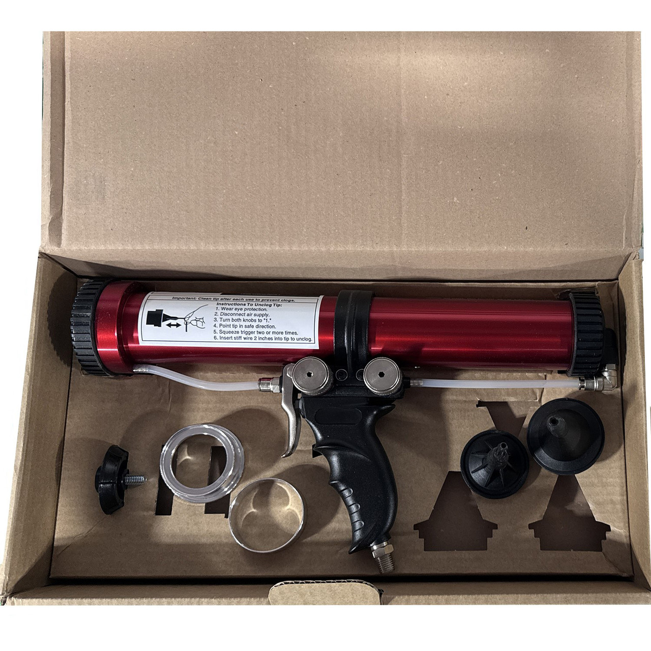 3M 08400 - Sprayable Seam Sealer Gun shown in box as shipped