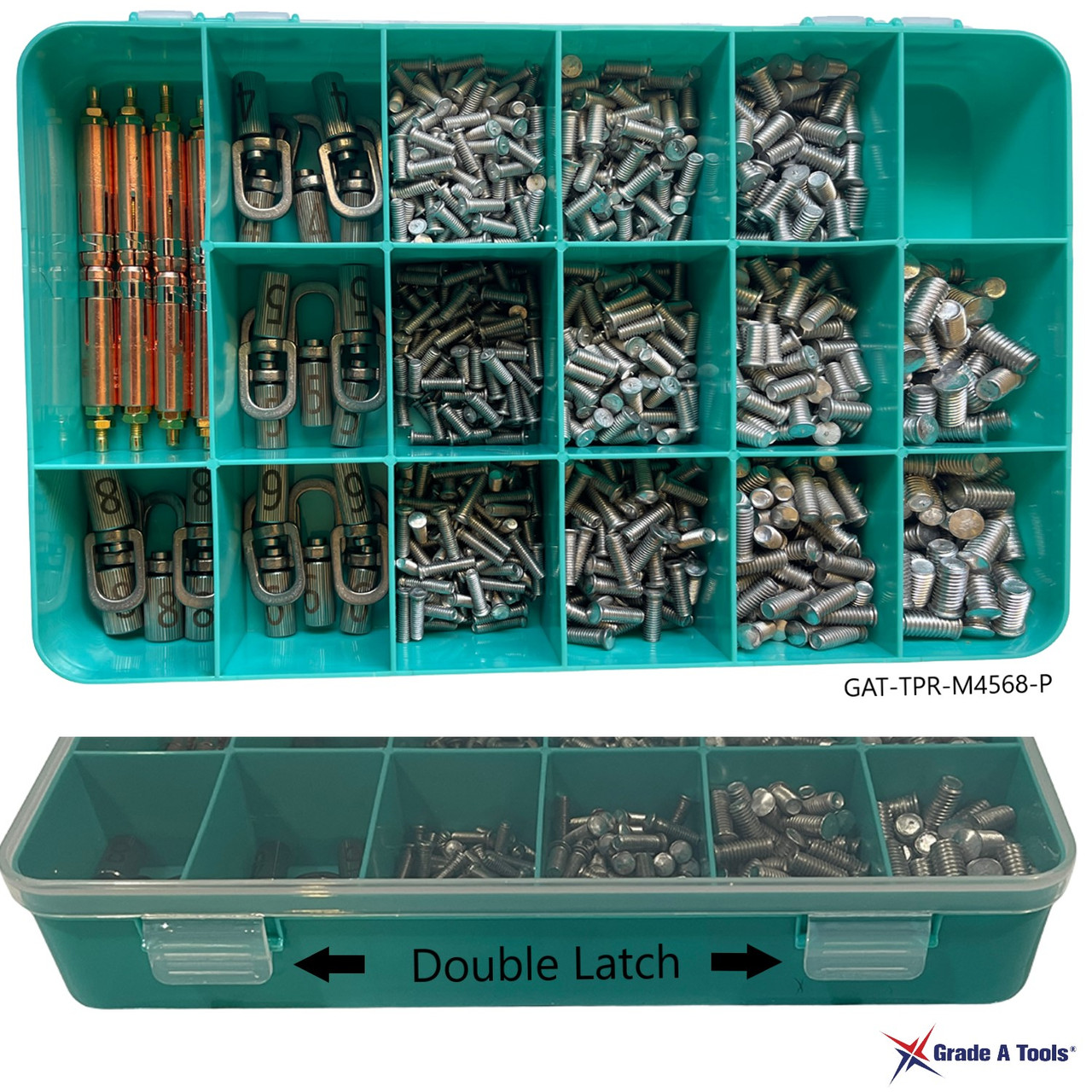 Aluminum Dent Puller Weld Stud Master Kit - M4, M5, M6, M8 - for Prospot pC Aluminum Dent Puller Weld Stud Master Kit - M4, M5, M6, M8 - for Prospot pC