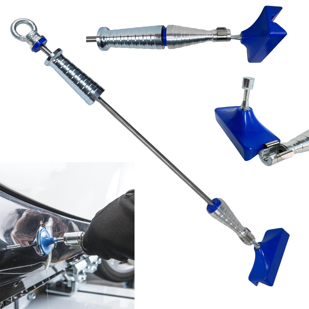 Big Glue Professional Heavy-Duty Dent Pulling Kit With a Crease pulling attachment