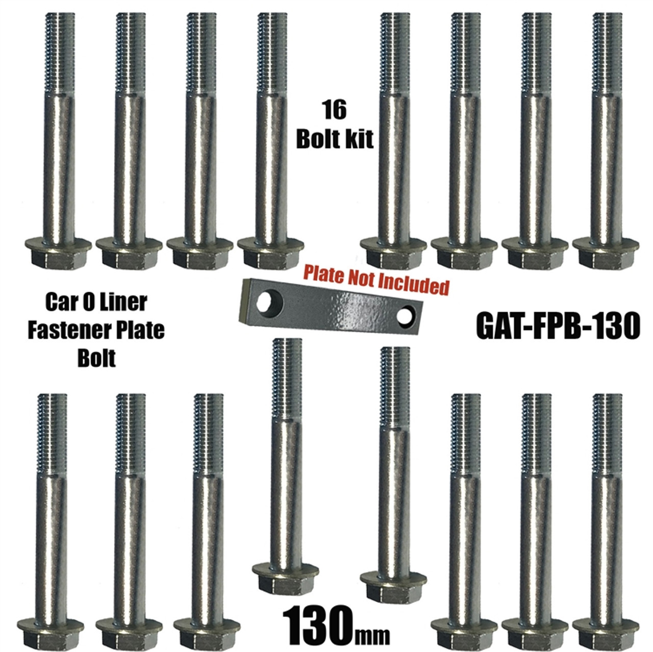 Car O Liner Fastener Plate  Bolt Kit, 130mm - B106