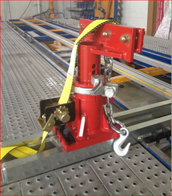 shown bolted to a car o liner - EZ Frame SADL System