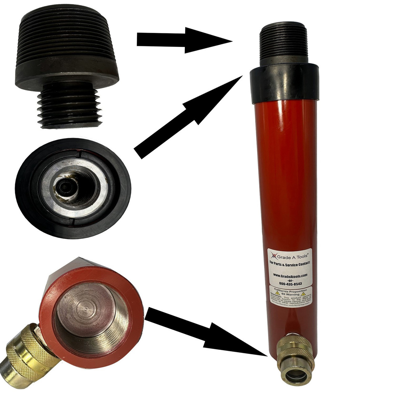 Threaded attachment and view of Chief S21 frame machine  S-21 Tower Ram