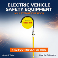 Insulated Rescue Hook for Electric Vehicle Repairs – 4-1/2 Foot: Essential High-Voltage Safety for Modern Collision Shops