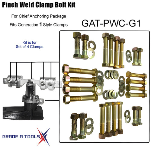 Chief  Pinch Weld Clamp Bolt Service Kit  Generation 1