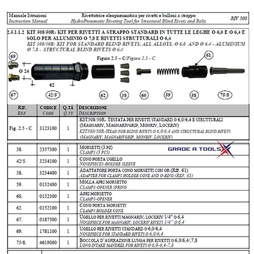 Standard Nose Piece - Nozzle for RIV508-FGM