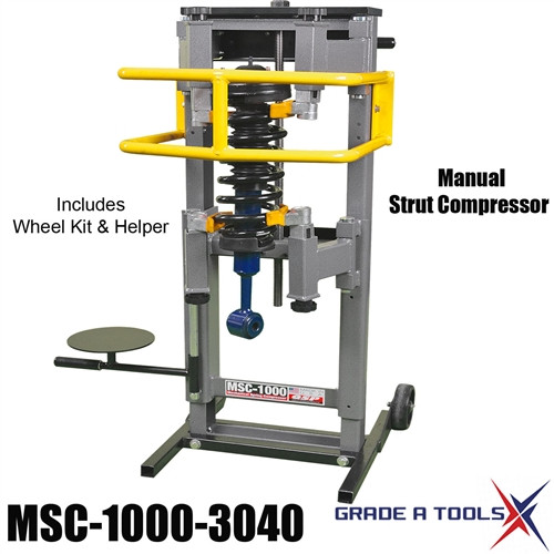 MSC-1000-3040 Manual Strut Compressor with Wheel Kit and Support Plate