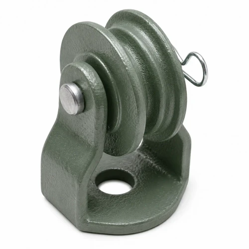 Genuine Mo-Clamp 5810 Down-Pull Assembly with 5-ton pulling capacity and 5-inch pulley wheel.