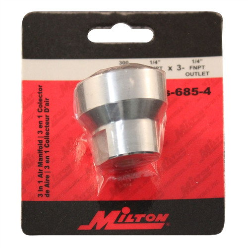 Milton S685-6 3-In-1 Air Manifold, 3/8" Female NPT Milton S685-6 3-In-1 Air Manifold, 3/8" Female NPT